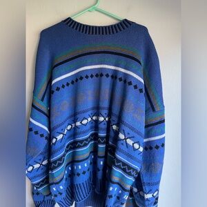 Vintage  Breus  Patterned Men's Sweater